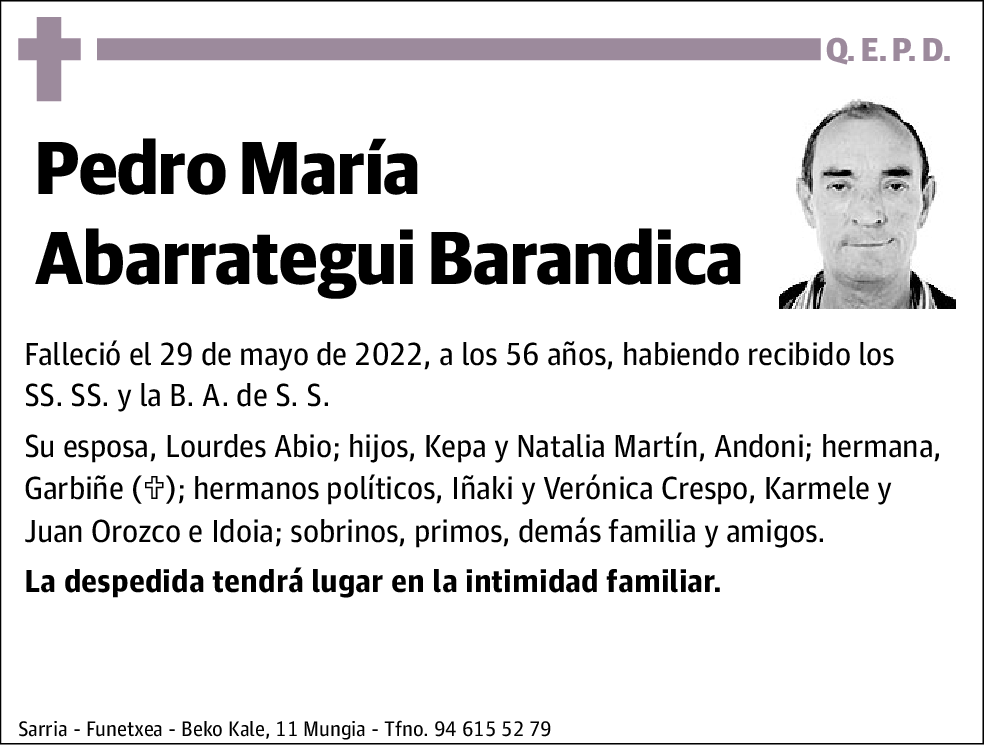 Pedro María Abarrategui Barandica