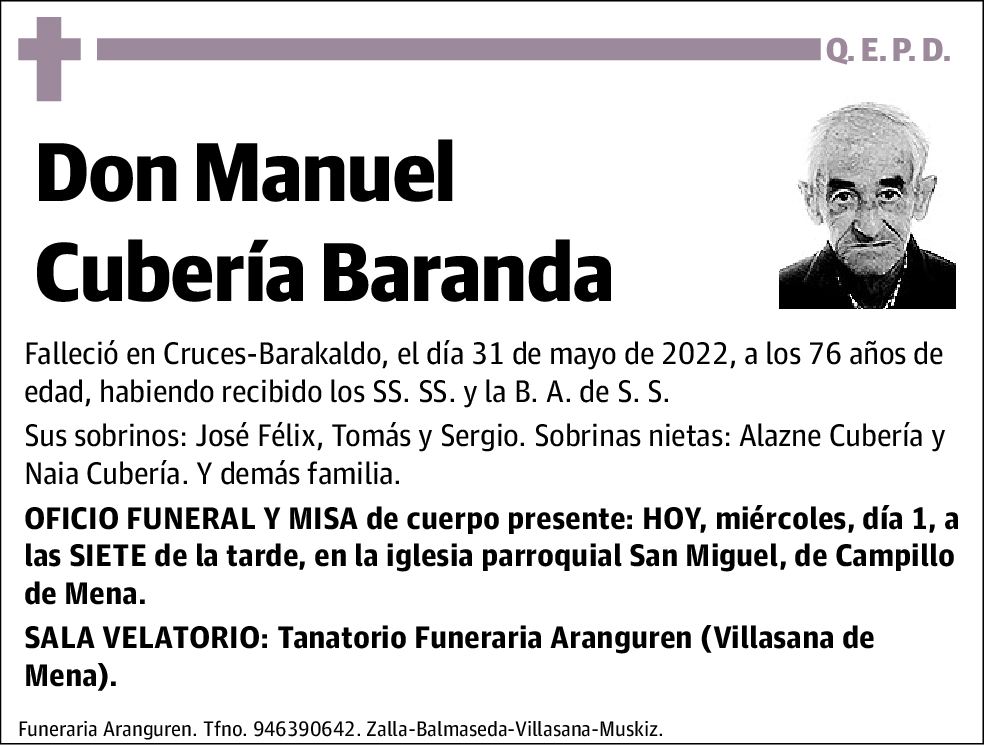 Manuel Cubería Baranda