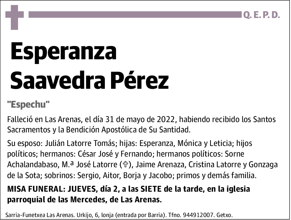 Esperanza Saavedra Pérez