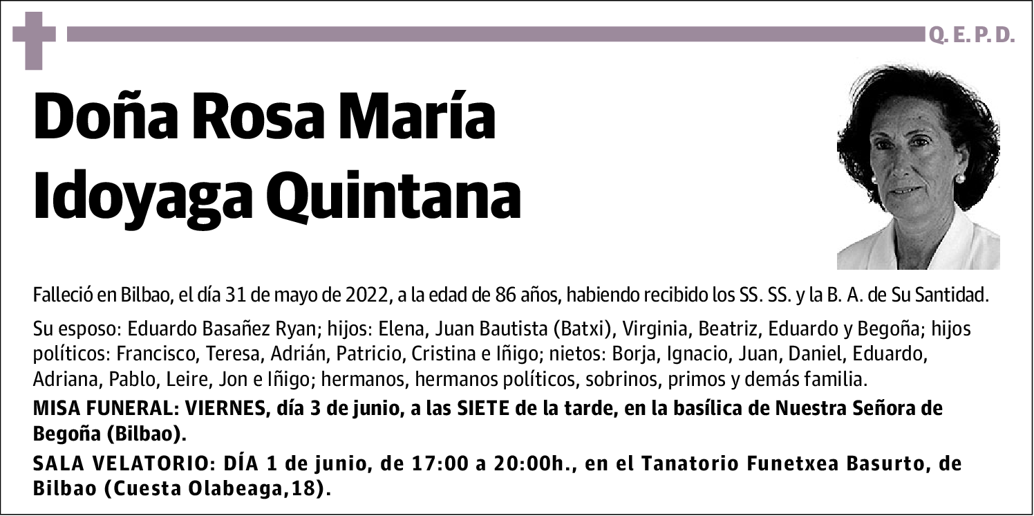 Rosa María Idoyaga Quintana