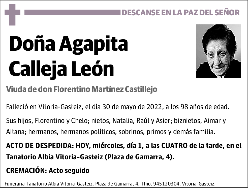 Agapita Calleja León