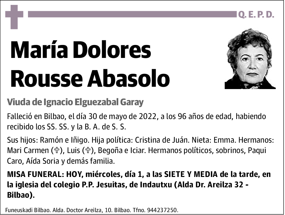 María Dolores Rousse Abasolo