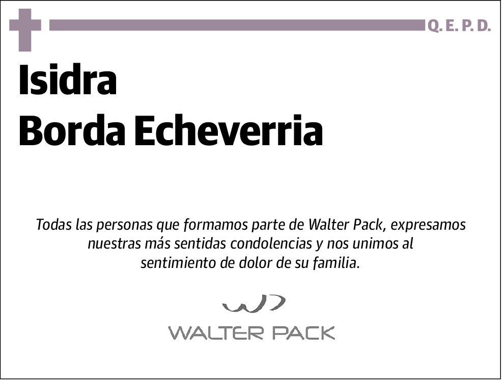 Isidra Borda Echeverria