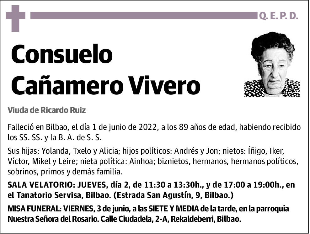 Consuelo Cañamero Vivero