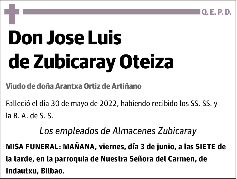 Jose Luis de Zubicaray Oteiza