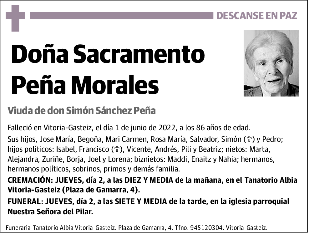 Sacramento Peña Morales