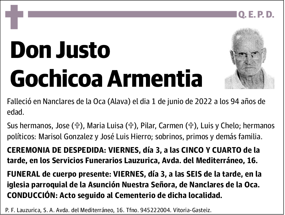 Justo Gochicoa Armentia