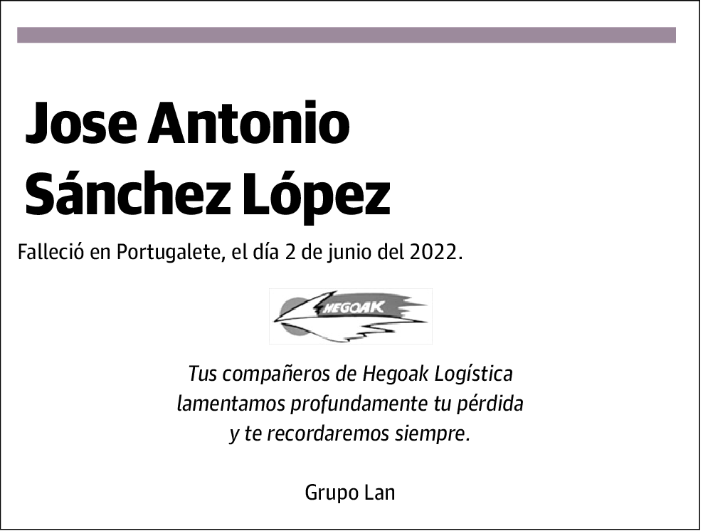 Jose Antonio Sánchez López