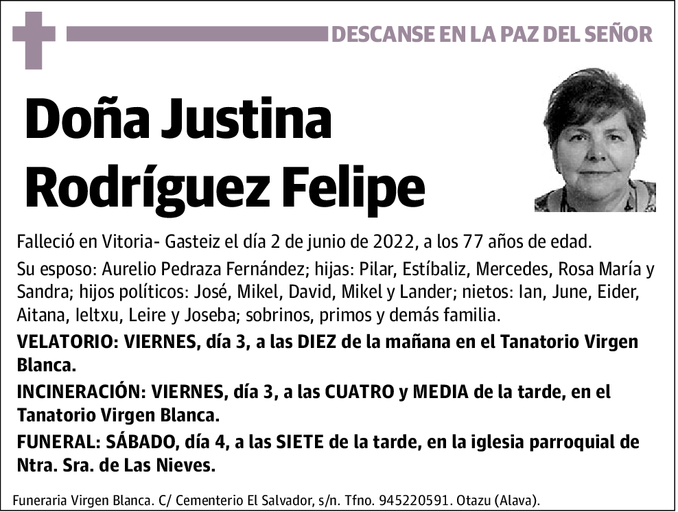 Justina Rodríguez Felipe