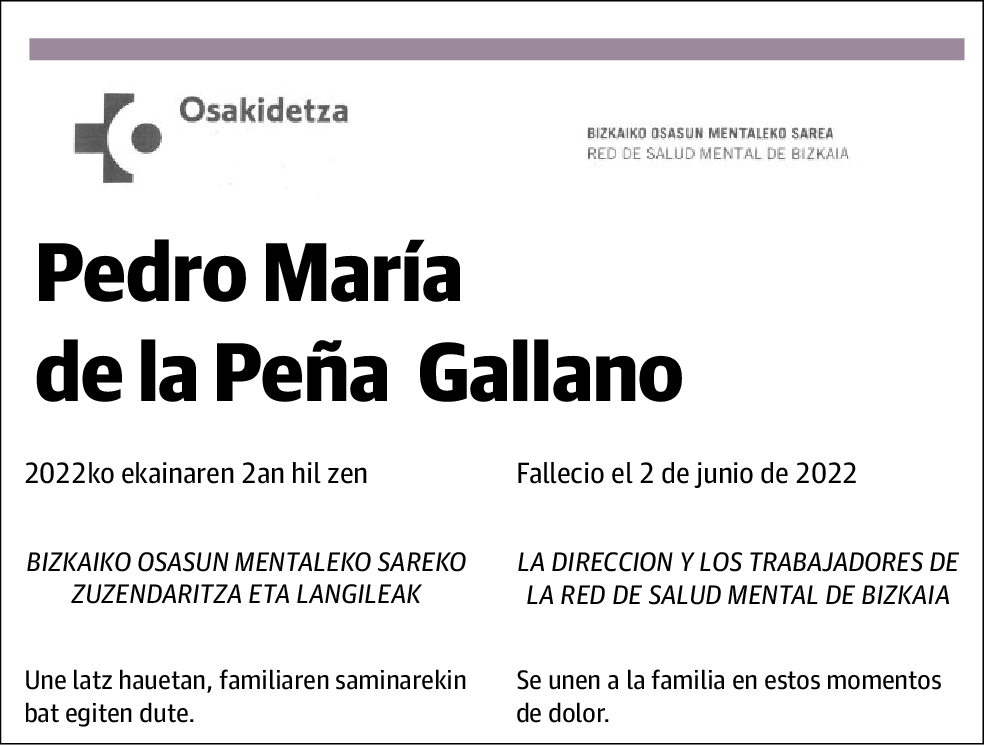 Pedro María de la Peña Gallano