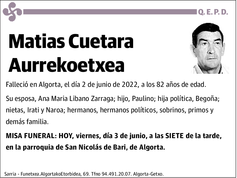 Matias Cuetara Aurrekoetxea