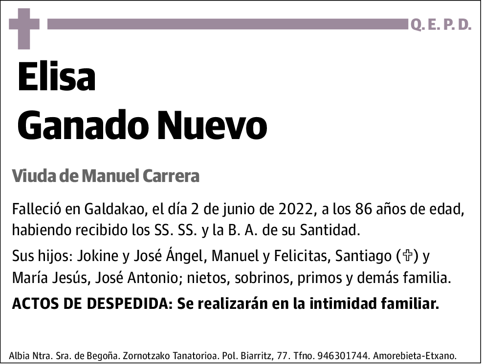 Elisa Ganado Nuevo