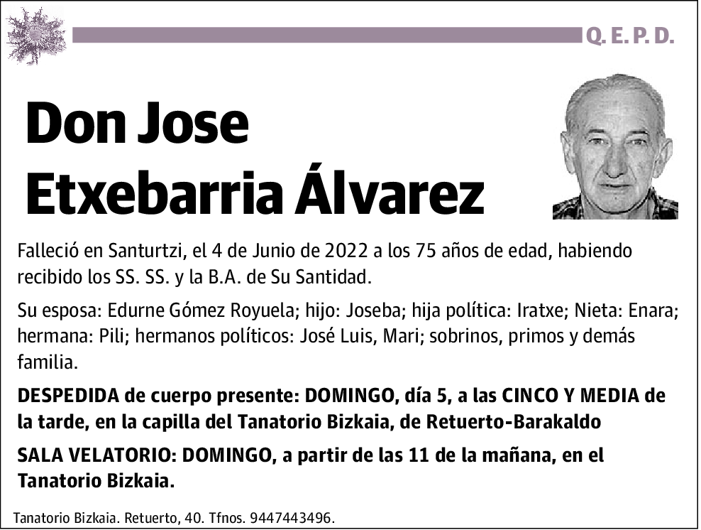 Jose Etxebarria Álvarez