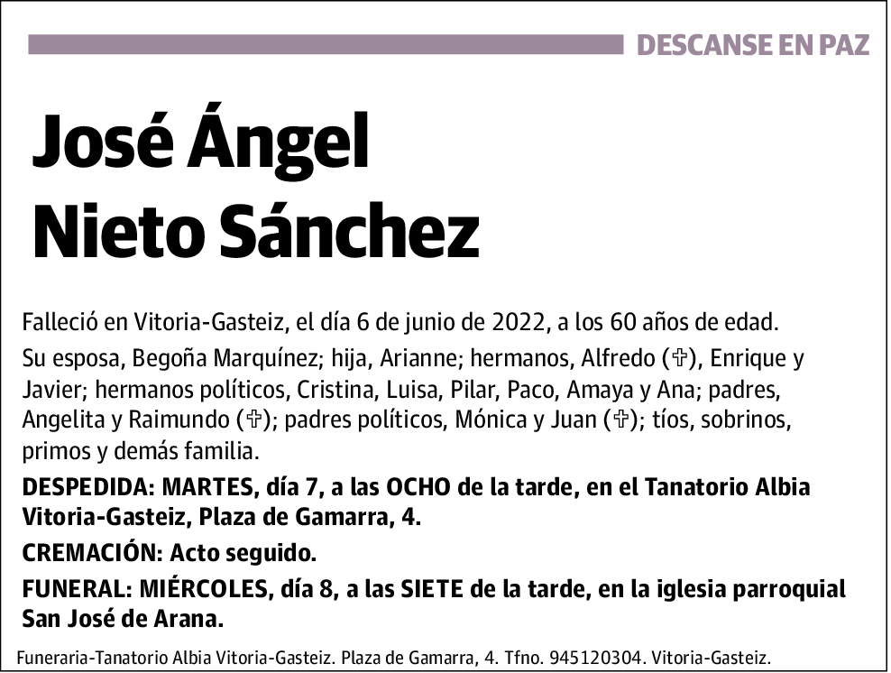 José Ángel Nieto Sánchez