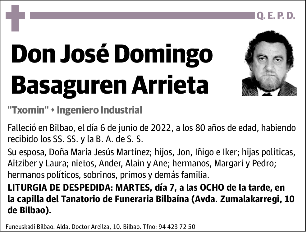 José Domingo Basaguren Arrieta