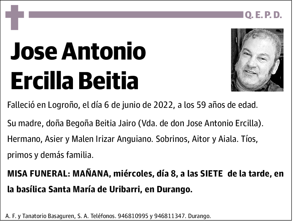 Jose Antonio Ercilla Beitia