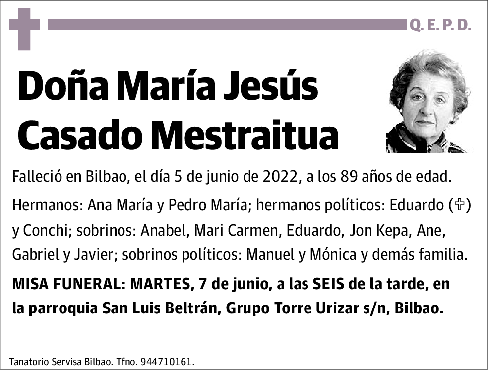 María Jesús Casado Mestraitua