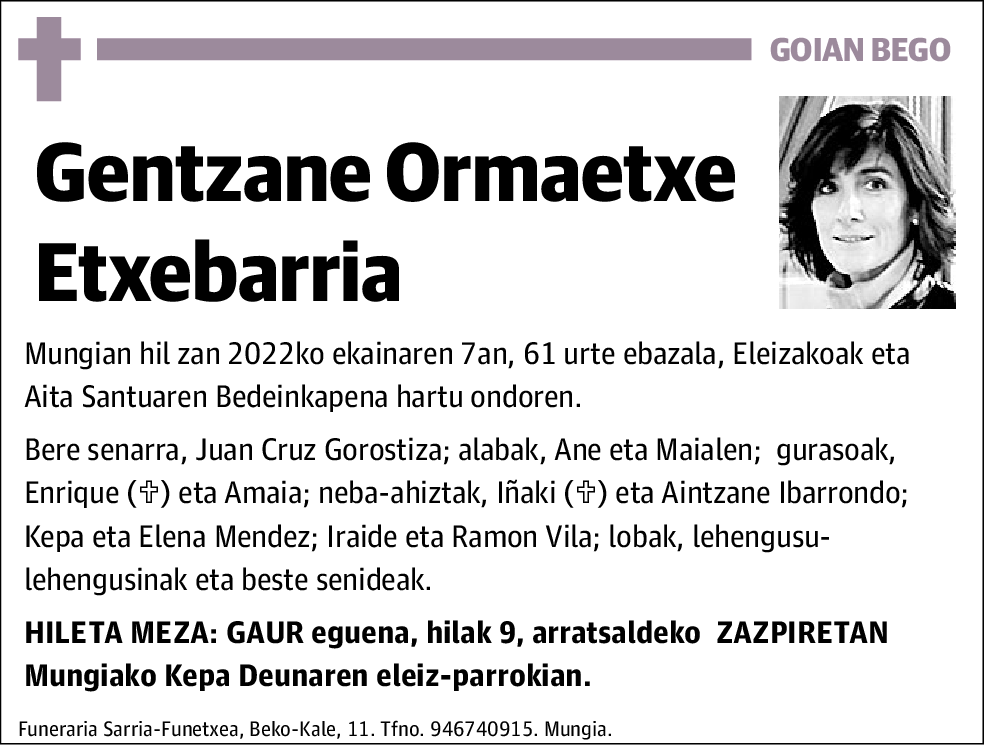 Gentzane Ormaetxe Etxebarria