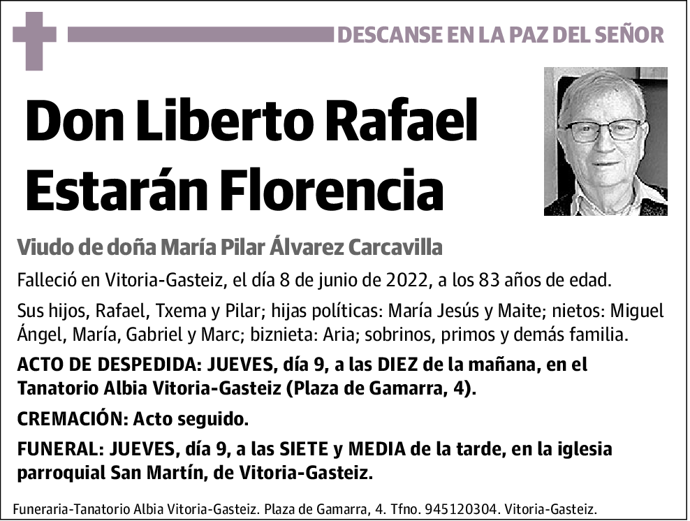 Liberto Rafael Estarán Florencia