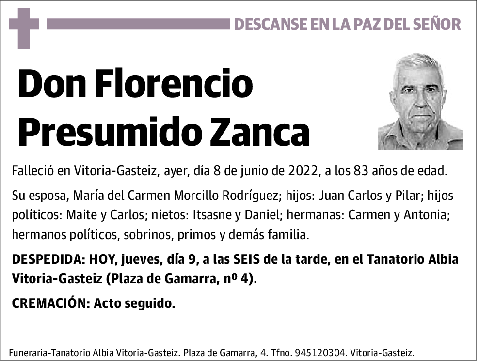 Florencio Presumido Zanca