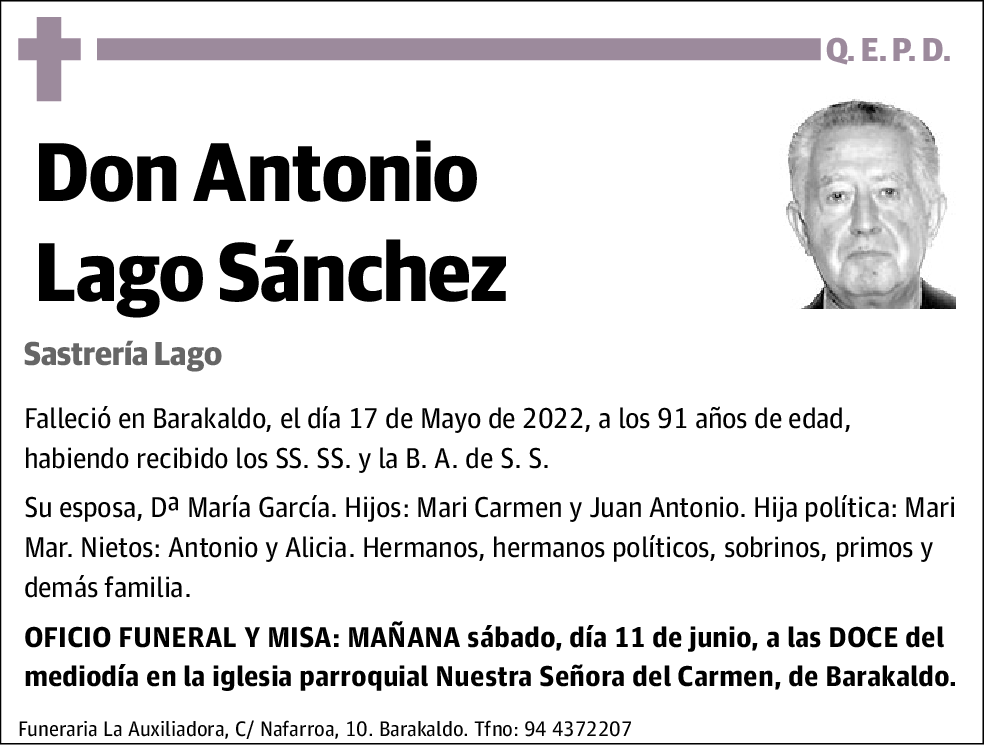 Antonio Lago Sánchez