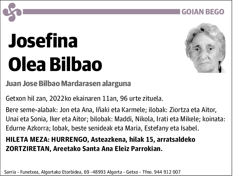 Josefina Olea Bilbao