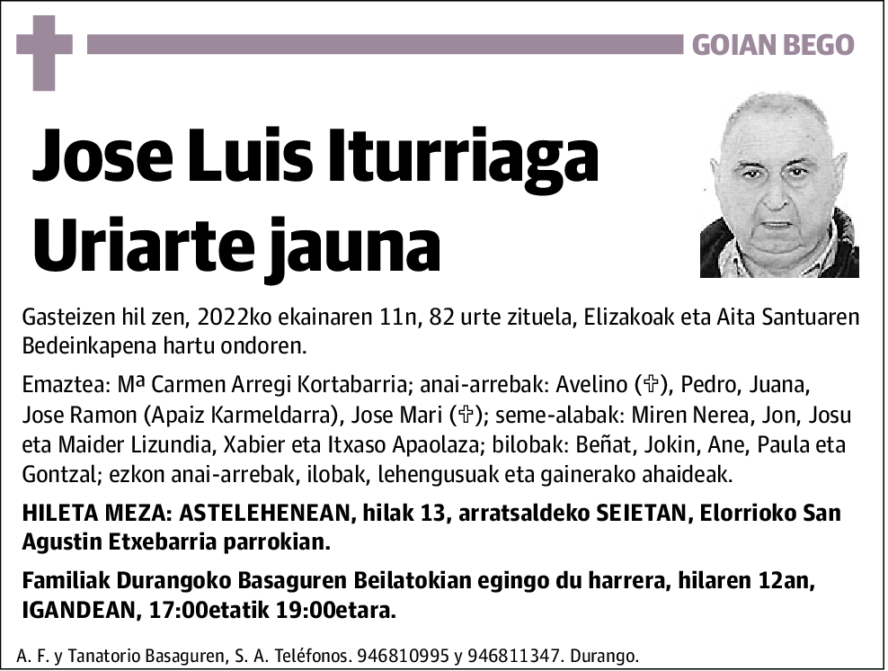 Jose Luis Iturriaga Uriarte