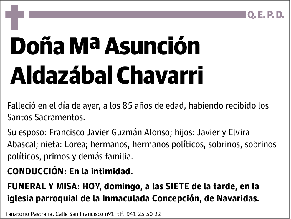 María Asunción Aldazábal Chavarri