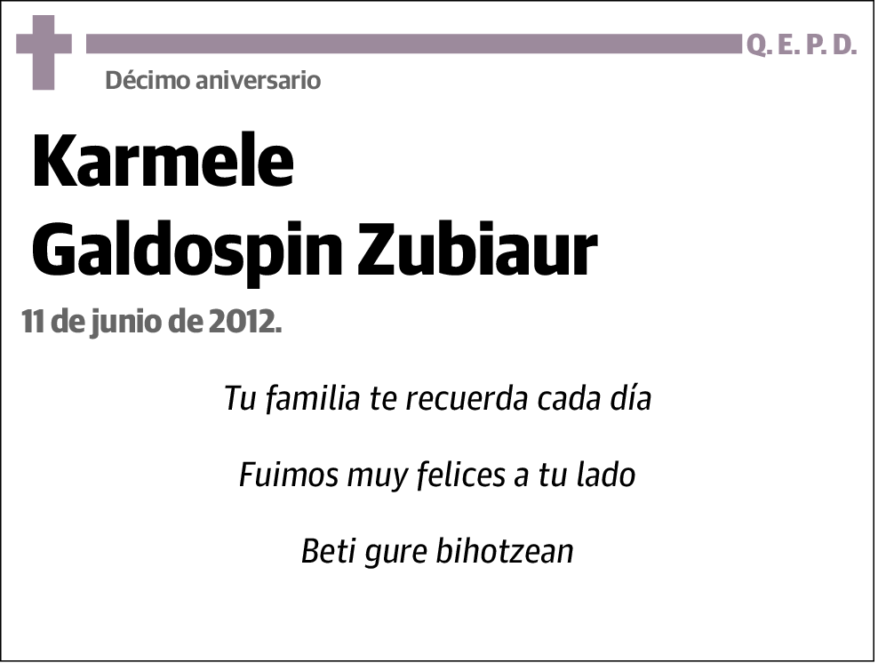 Karmele Galdospin Zubiaur