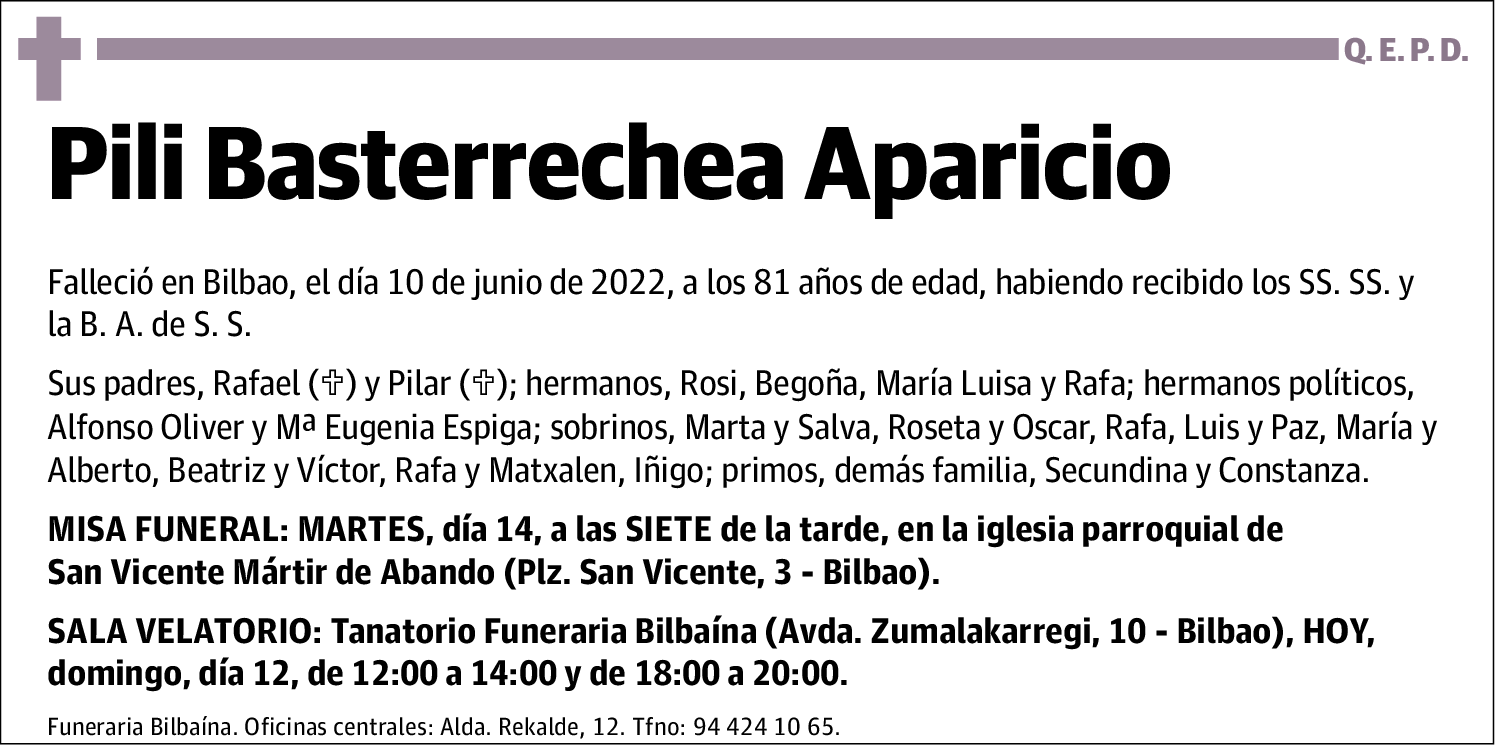 Pili Basterrechea Aparicio