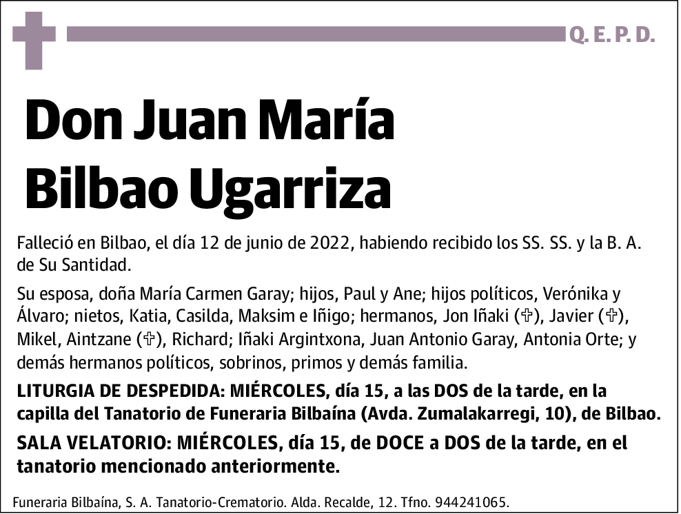 Juan María Bibao Ugarriza