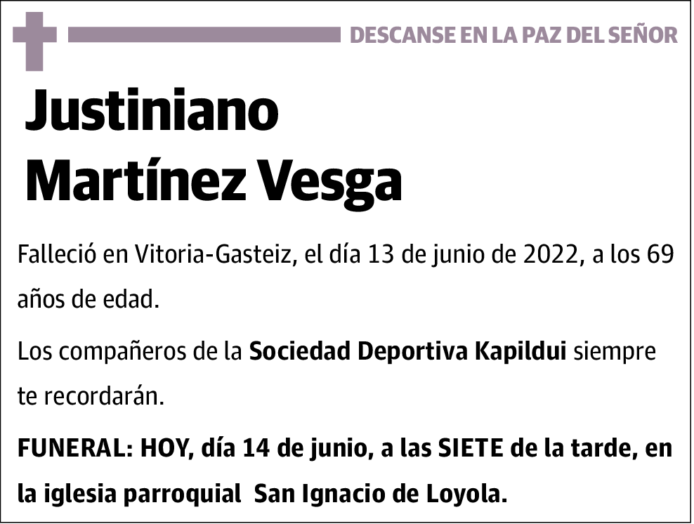 Justiniano Martínez Vesga