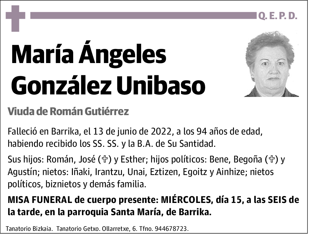 María Ángeles González Unibaso