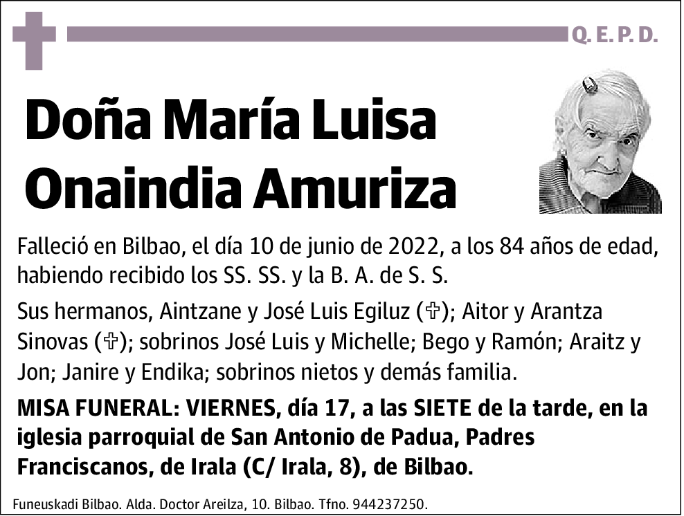 María Luisa Onaindia Amuriza