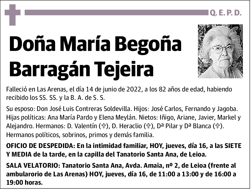 María Begoña Barragán Tejeira