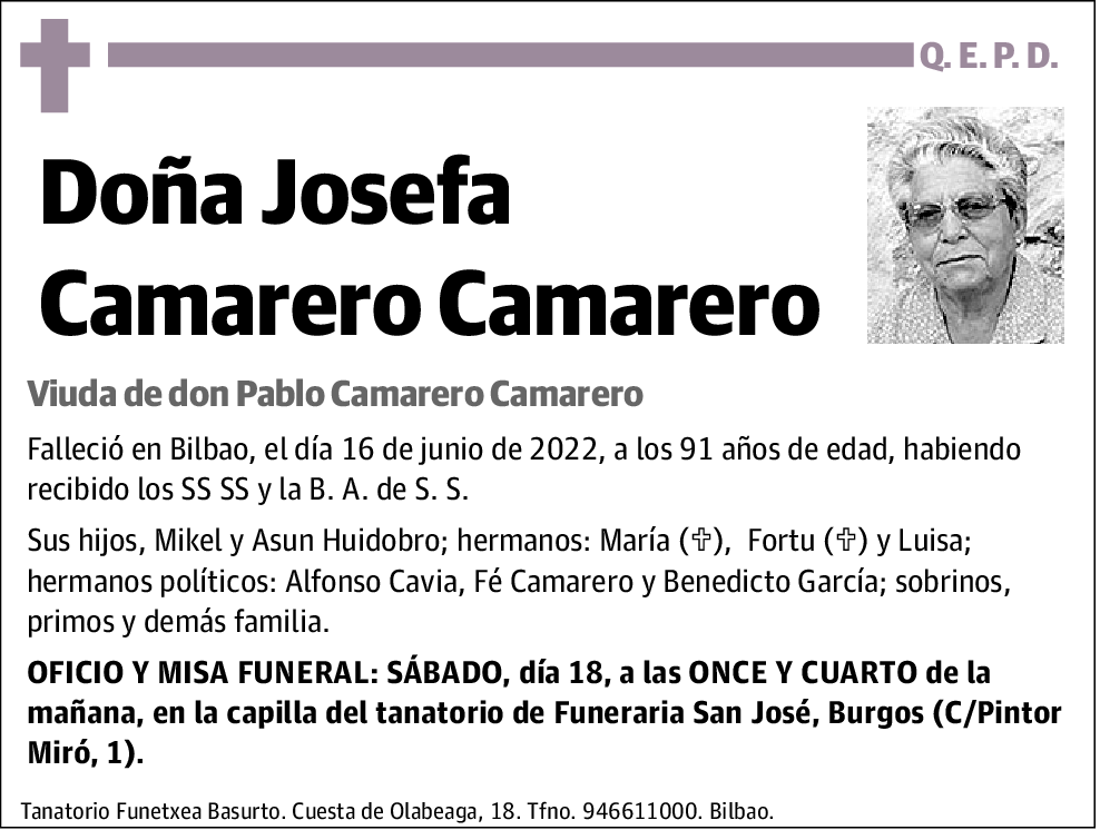 Josefa Camarero Camarero