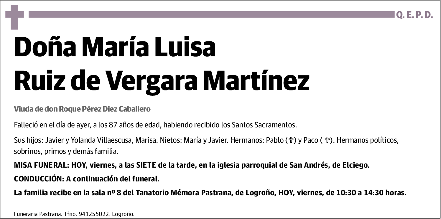 María Luisa Ruiz de Vergara Martínez