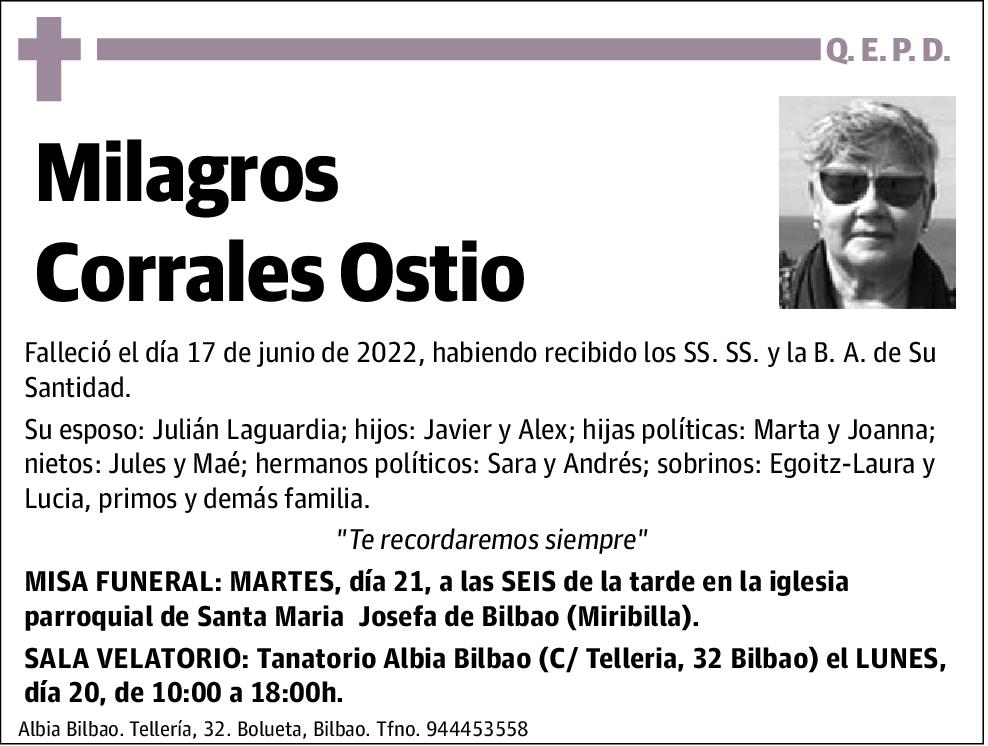 Milagros Corrales Ostio