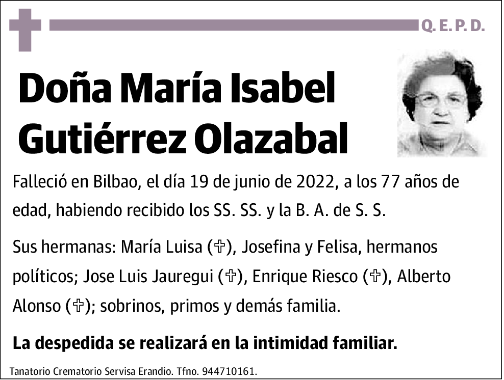 María Isabel Gutiérrez Olazabal