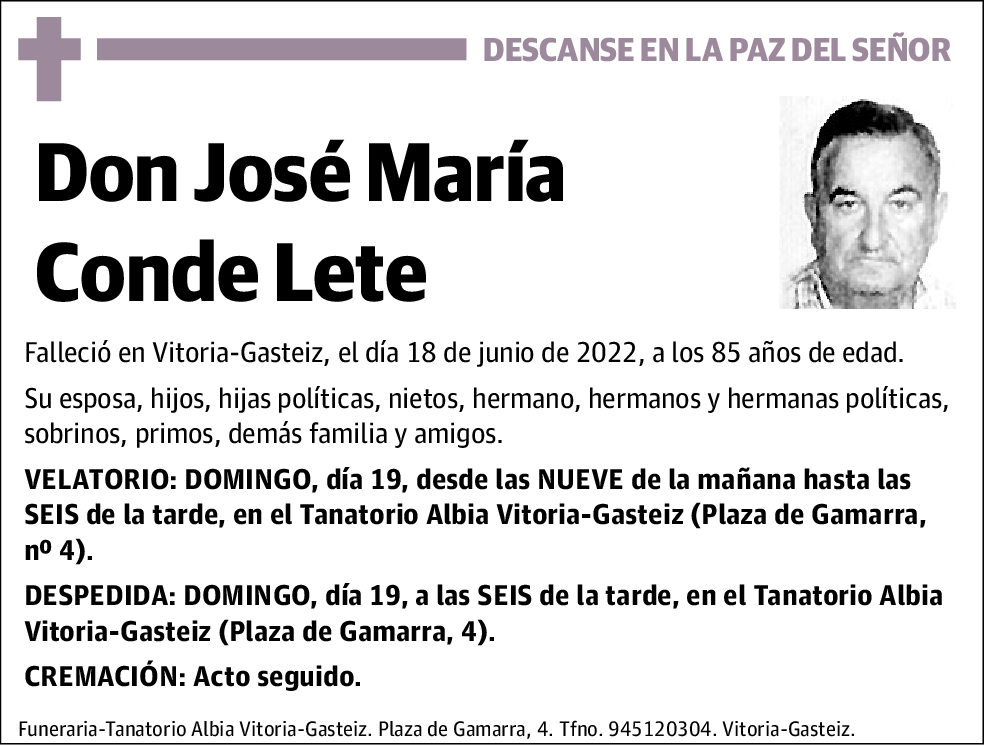 José María Conde Lete