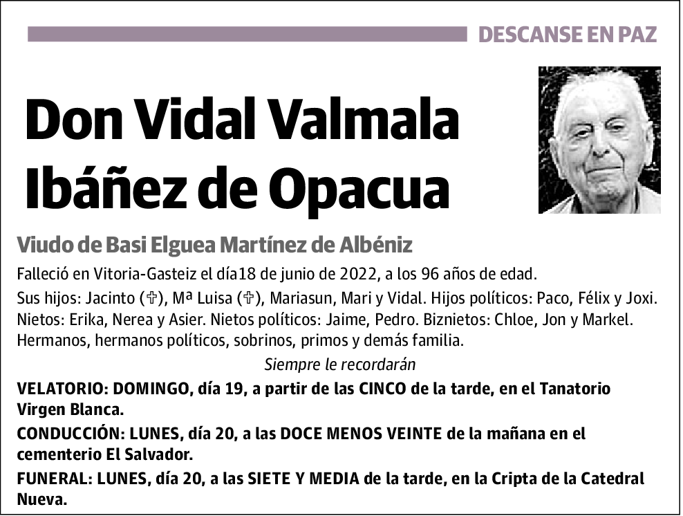 Vidal Valmala Ibáñez de Opacua