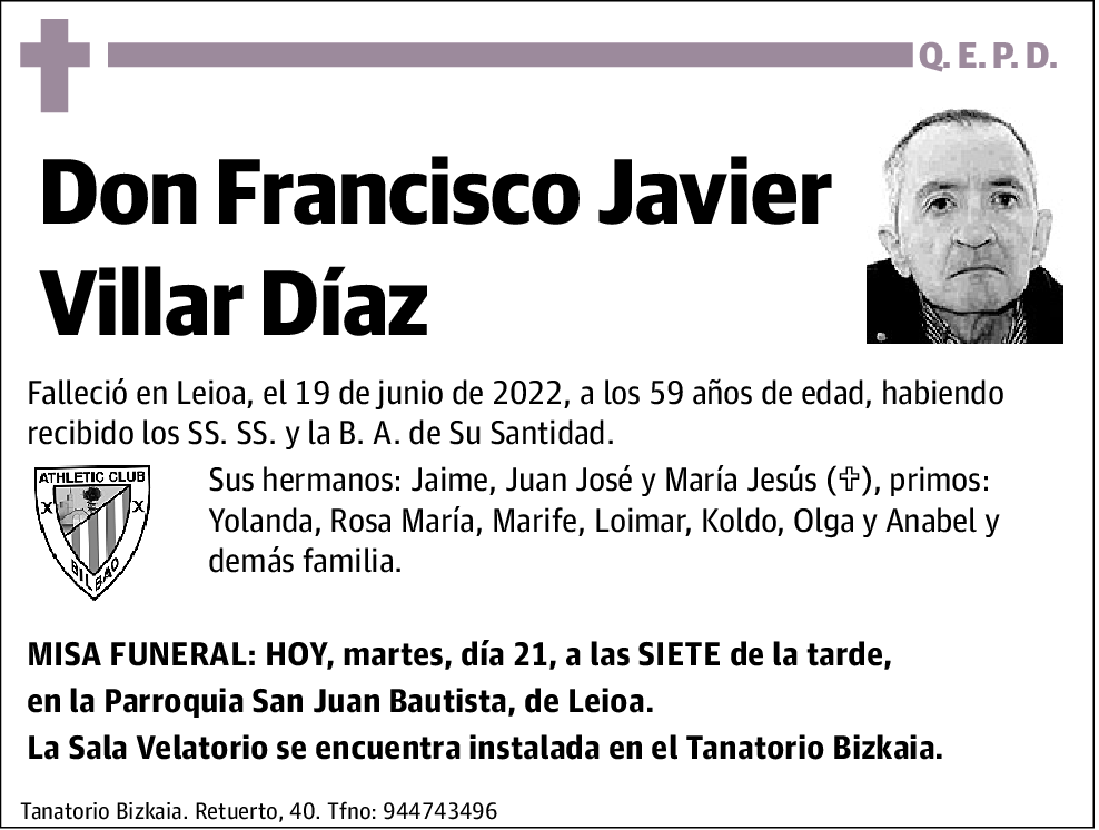 Francisco Javier Villar Diaz