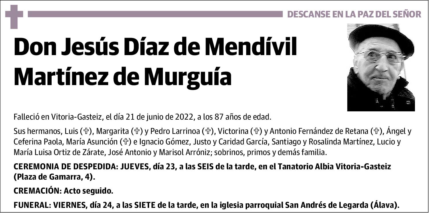 Jesús Díaz de Mendívil Martínez de Murguía