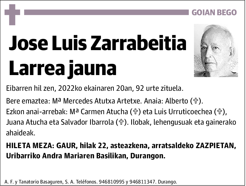 Jose Luis Zarrabeitia Larrea