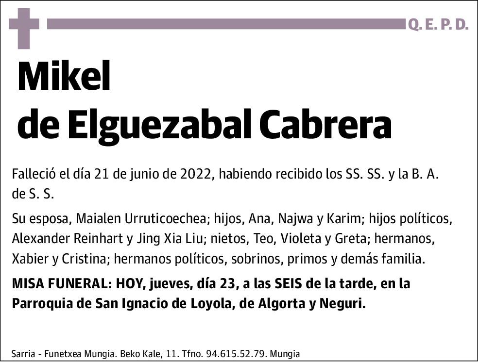 Mikel de Elguezabal Cabrera