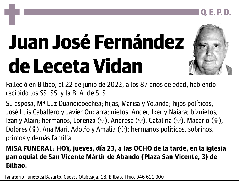 Juan José Fernández de Leceta Vidan