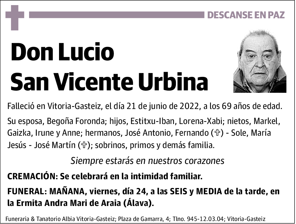 Lucio San Vicente Urbina