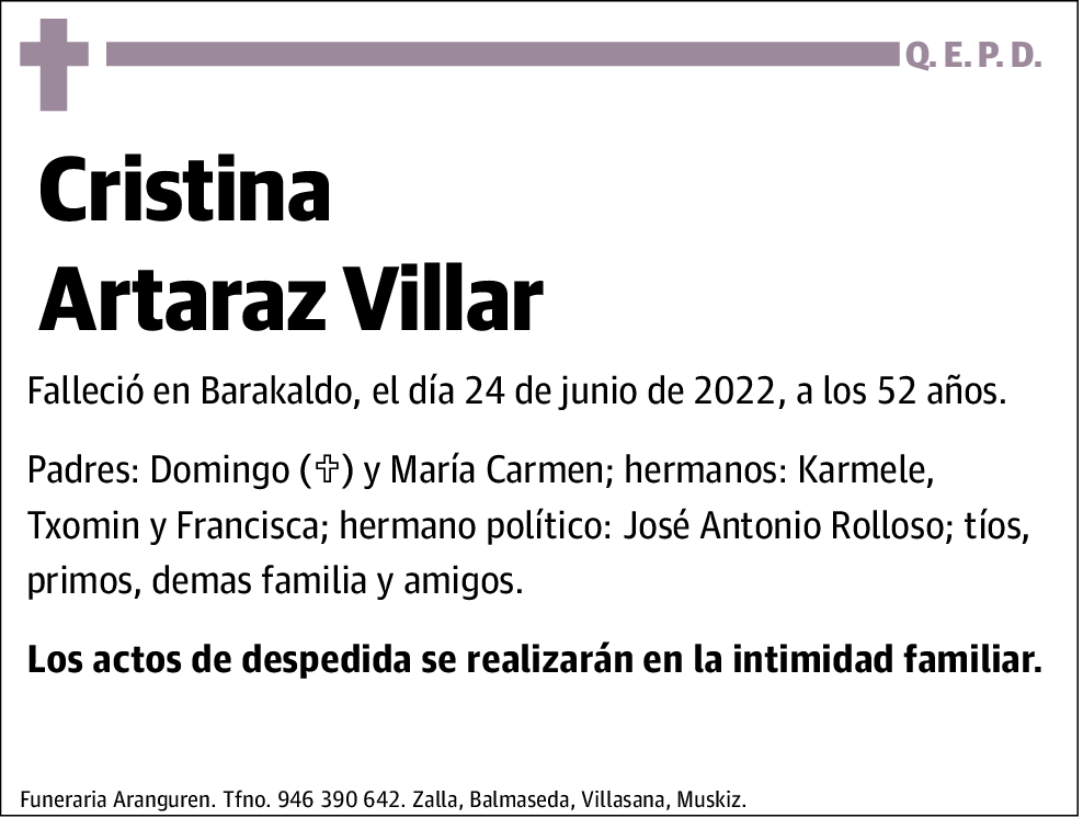 Cristina Artaraz Villar