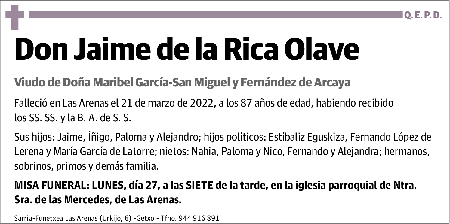 Jaime de la Rica Olave