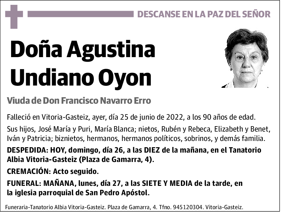 Agustina Undiano Oyon